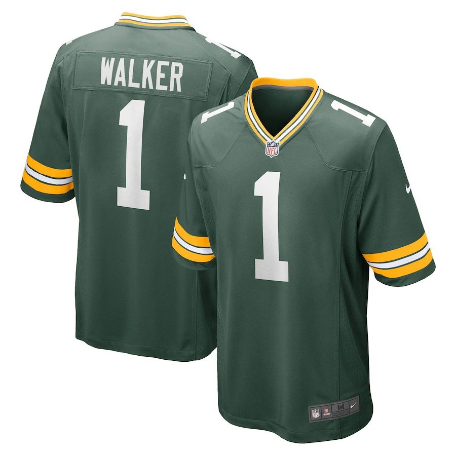 Men’s Green Bay Packers Quay Walker Green 2022 NFL Draft First Round Pick Game Jersey