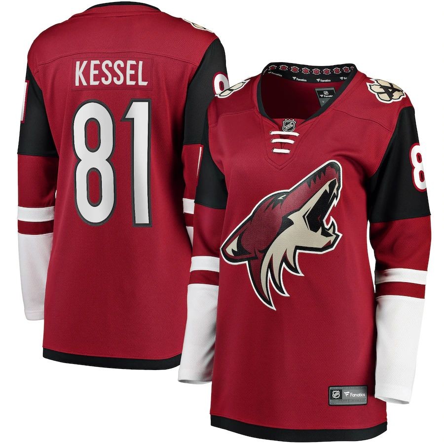 Women’s Arizona Coyotes 81 Phil Kessel Fanatics Branded Garnet Breakaway Player Jersey