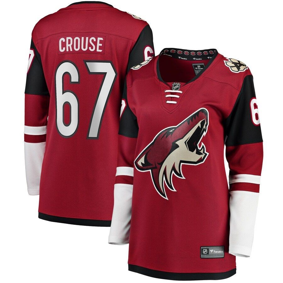 Women’s Arizona Coyotes 67 Lawson Crouse Fanatics Branded Garnet Home Breakaway Player Jersey