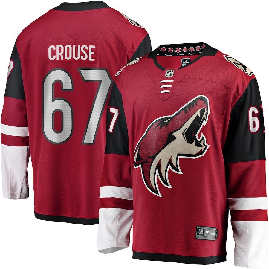 Men’s Arizona Coyotes 67 Lawson Crouse Fanatics Branded Garnet Breakaway Player Jersey