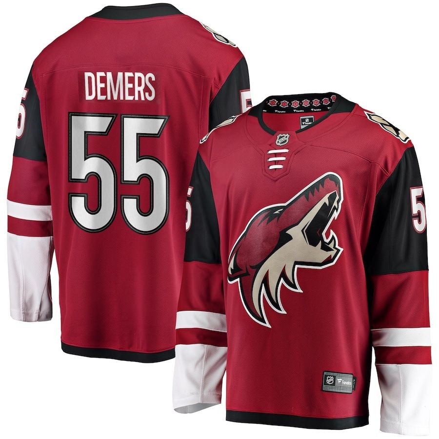 Men’s Arizona Coyotes 55 Jason Demers Fanatics Branded Garnet Breakaway Player Jersey