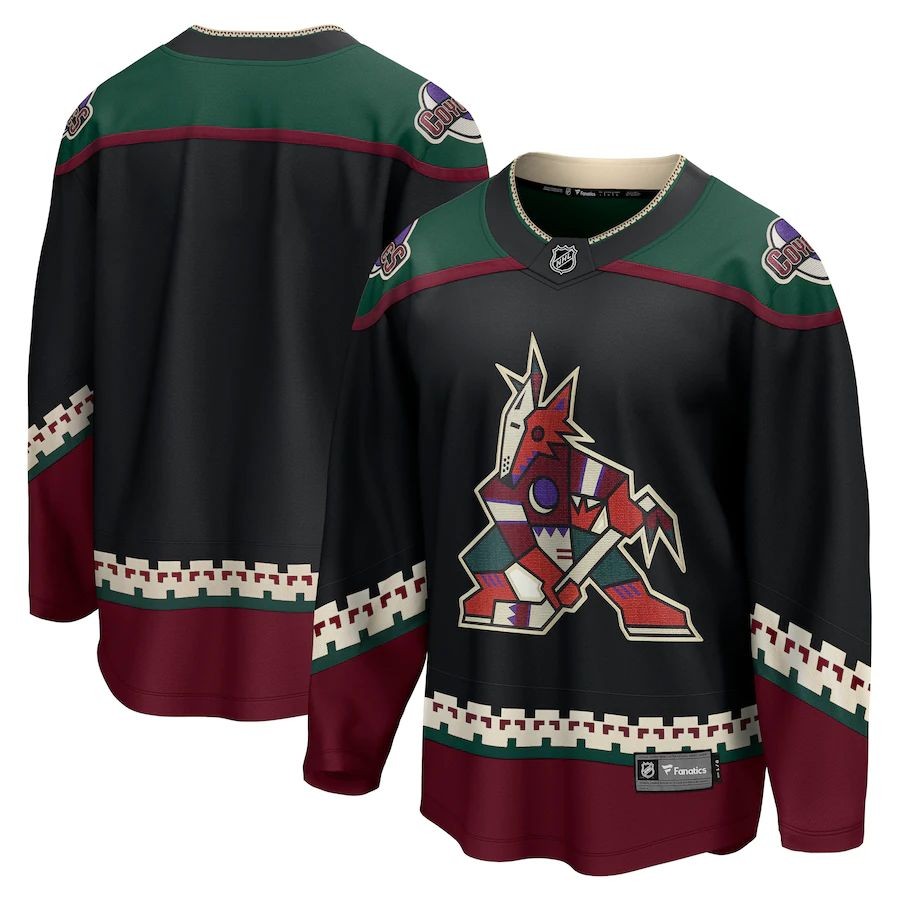 Men’s Arizona Coyotes Fanatics Branded Black Home Breakaway Jersey