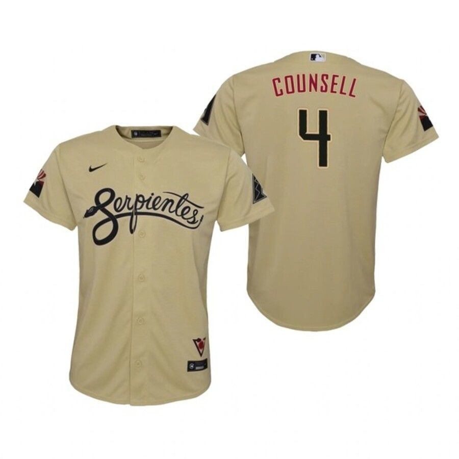 Men’s Arizona Diamondbacks Craig Counsell Gold Serpientes City Connect Jersey