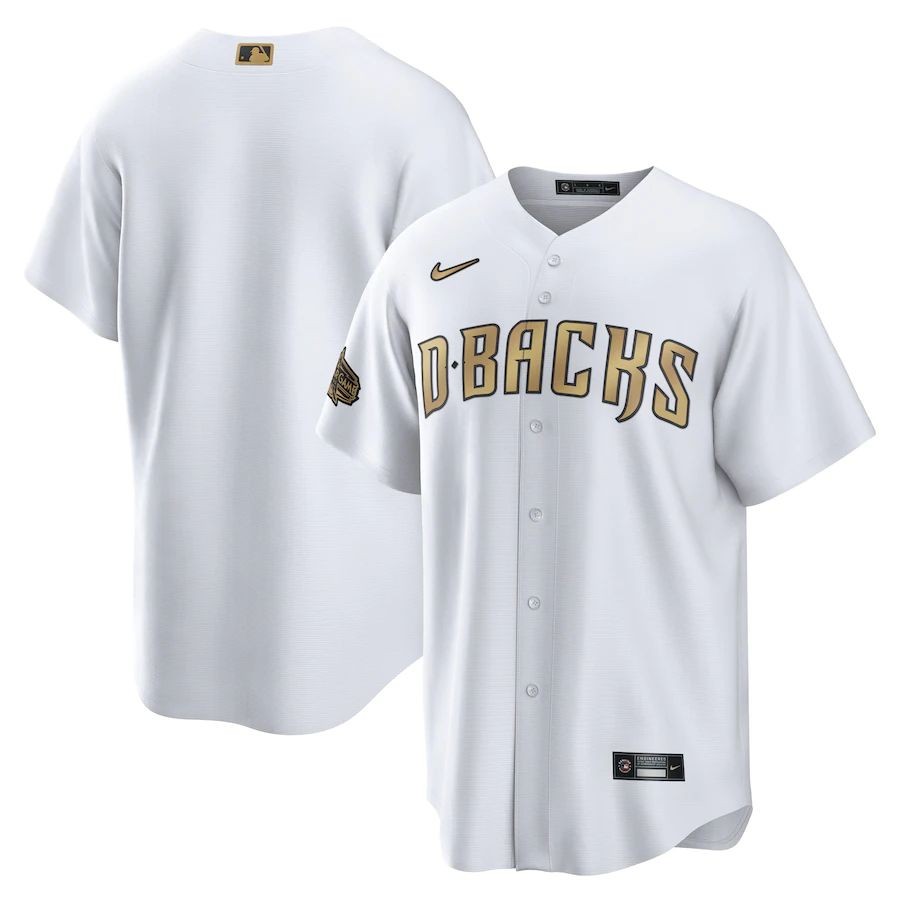 Men’s Arizona Diamondbacks White 2022 MLB All-Star Game Blank Jersey