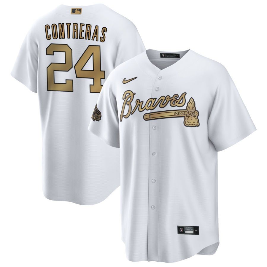 Men’s Atlanta Braves William Contreras White 2022 MLB All-Star Game Jersey