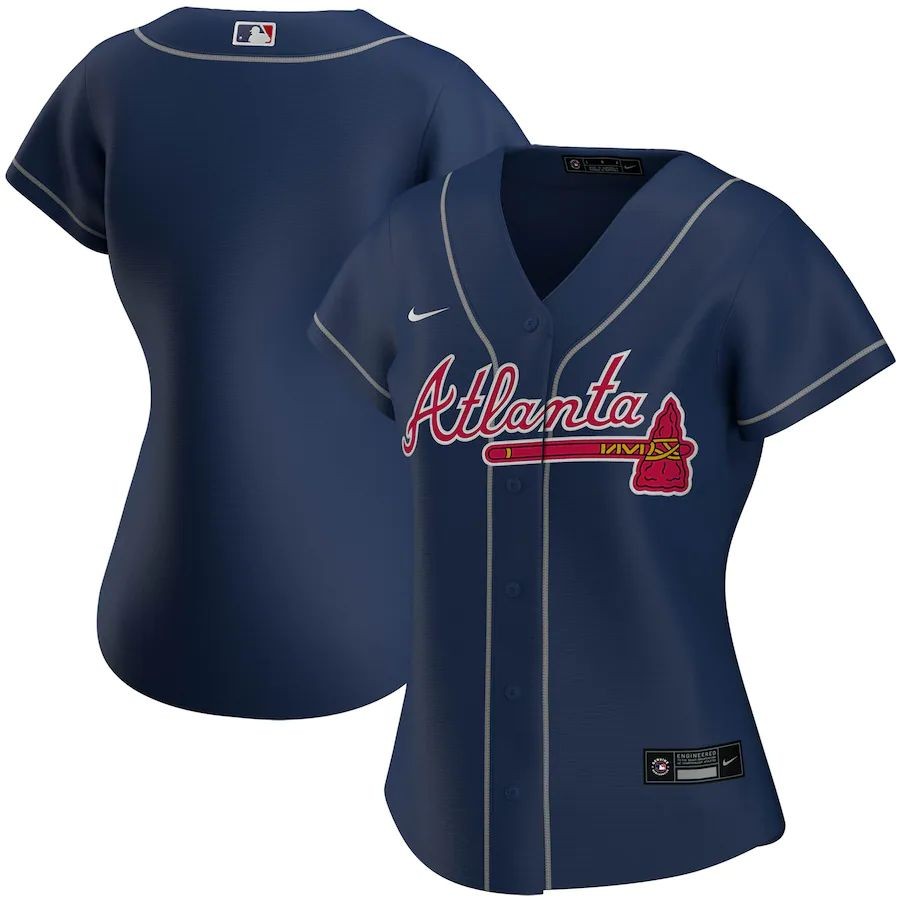 Women’s Atlanta Braves Navy Alternate Replica Team Jersey