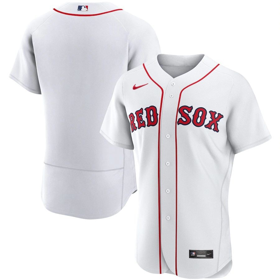 Men’s Boston Red Sox White Home Team Jersey