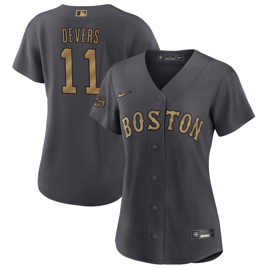 Women’s Boston Red Sox Rafael Devers Charcoal 2022 MLB All-Star Game Jersey