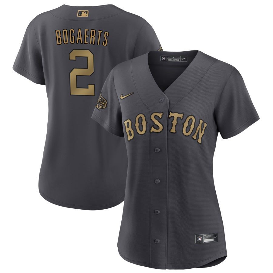 Women’s Boston Red Sox Xander Bogaerts Charcoal 2022 MLB All-Star Game Jersey