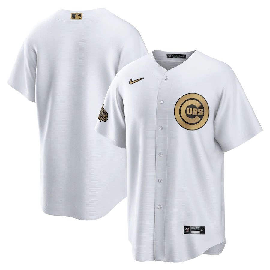 Men’s Chicago Cubs White 2022 MLB All-Star Game Blank Jersey