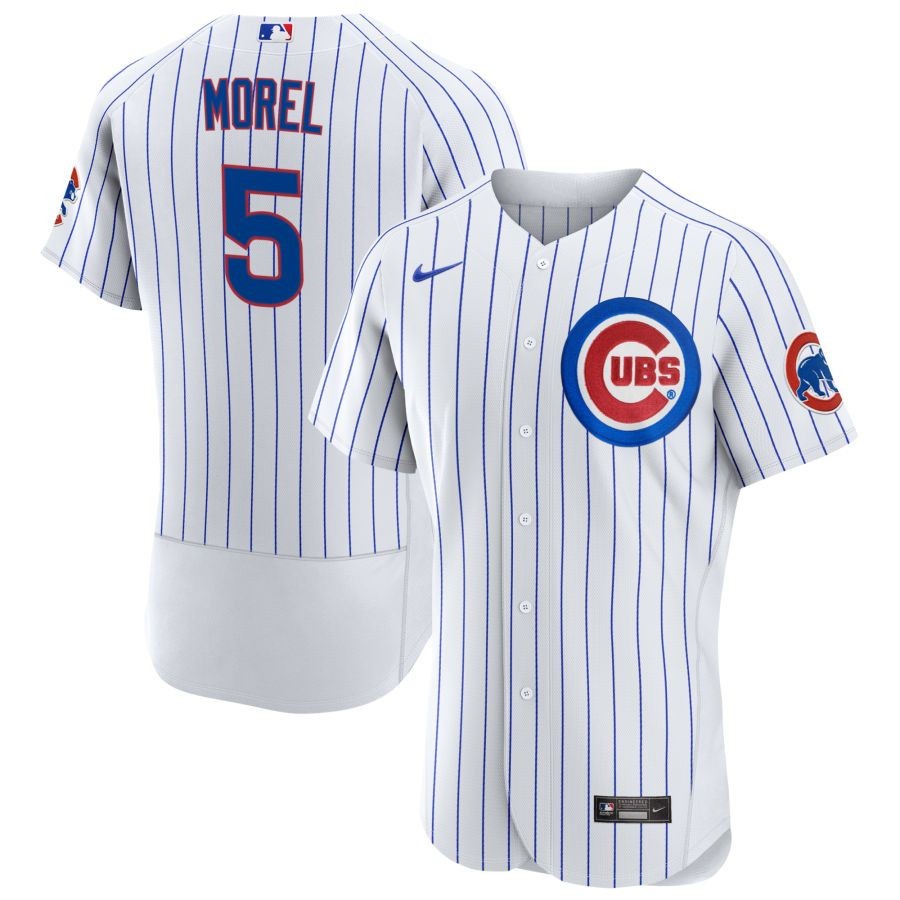 Men’s Chicago Cubs Christopher Morel White Home Authentic Jersey