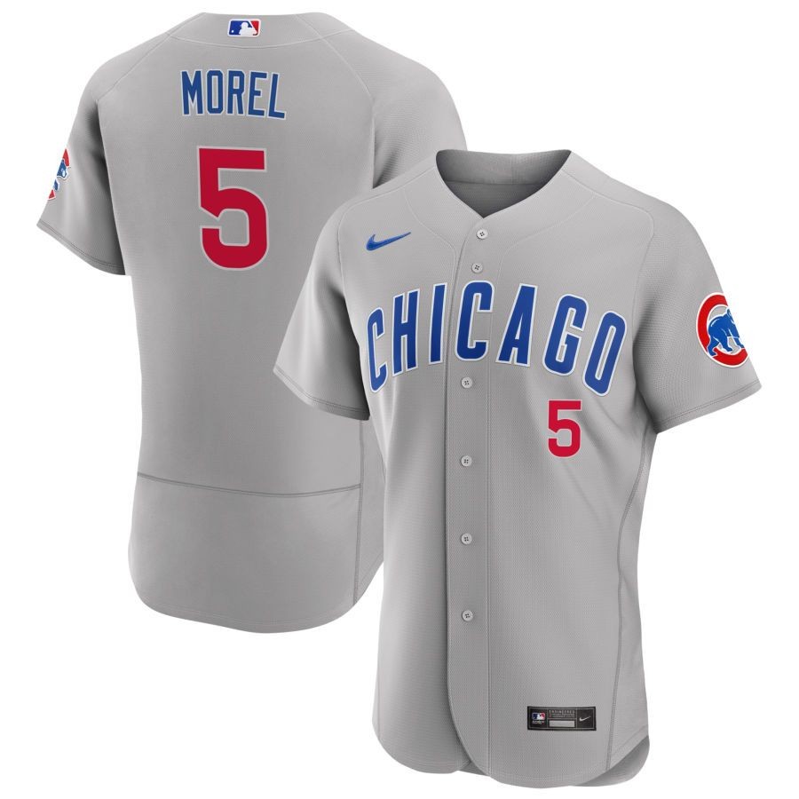 Men’s Chicago Cubs Christopher Morel Gray Road Alternate Authentic Jersey