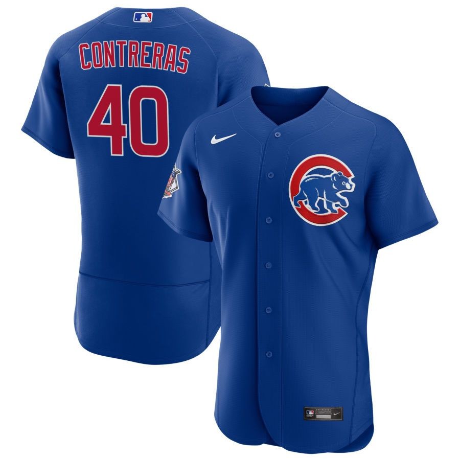 Men’s Chicago Cubs Willson Contreras Royal Alternate Authentic Jersey