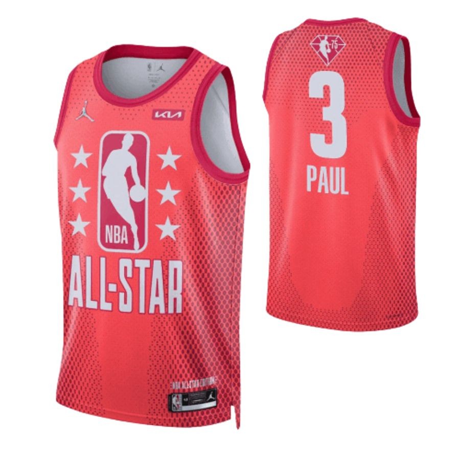 Men’s 2022 NBA All Star 3 Chris Paul Red Jersey