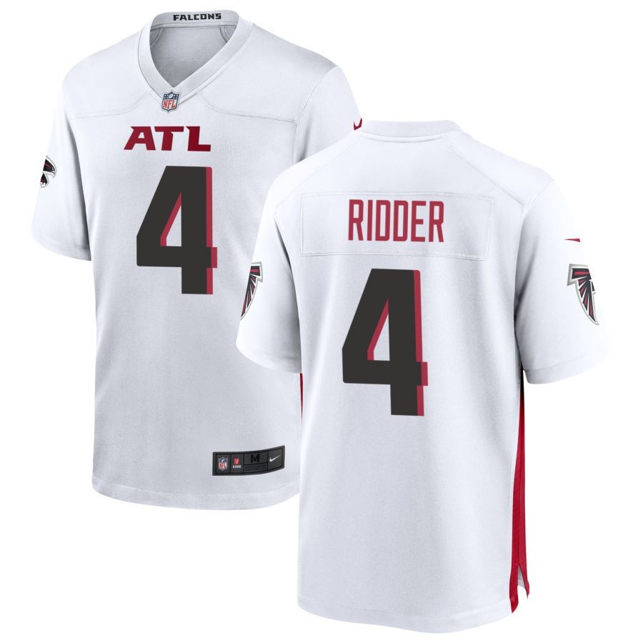 Men’s Atlanta Falcons Desmond Ridder White Game Jersey