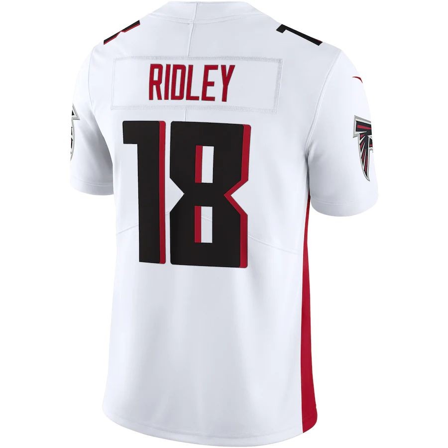 Men’s Atlanta Falcons 18 Calvin Ridley White Vapor Limited Jersey