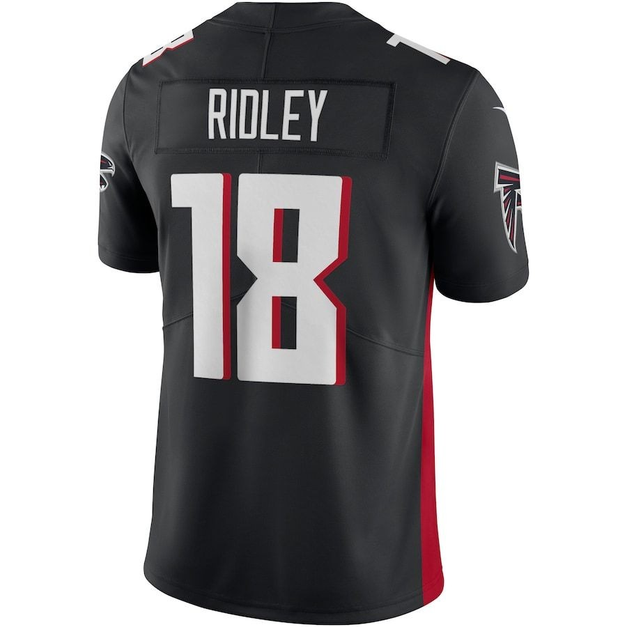 Men’s Atlanta Falcons 18 Calvin Ridley Black Vapor Limited Jersey