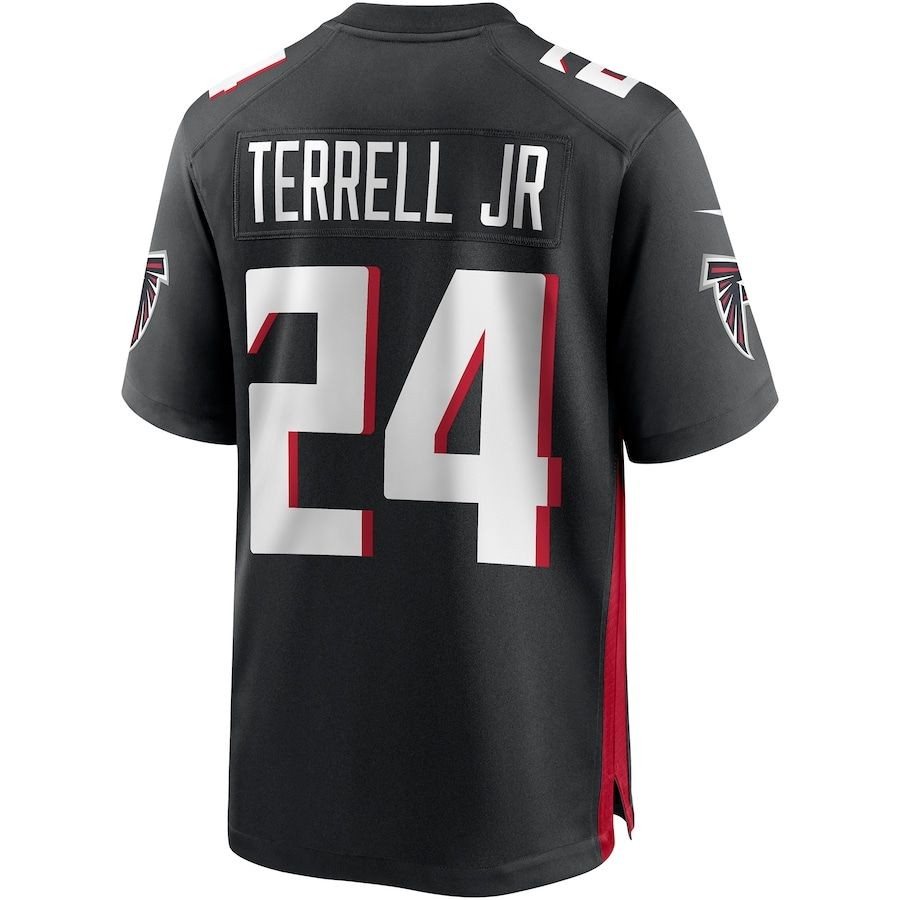 Men’s Atlanta Falcons A.J. Terrell Jr Black Player Game Jersey
