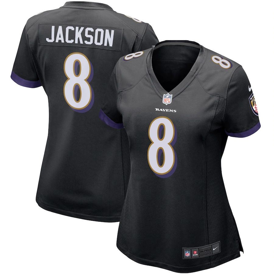 Women’s Baltimore Ravens 8 Lamar Jackson Game Jersey