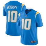 Men's Los Angeles Chargers 10 Justin Herbert Powder Blue Vapor Limited Jersey
