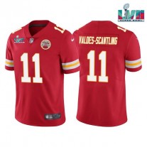Nike Chiefs 11 Marquez Valdes-Scantling Red 2023 Super Bowl LVII Vapor Limited Men Jersey