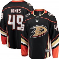 Men's Anaheim Ducks 49 Max Jones Fanatics Branded Black Breakaway Player Jersey