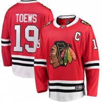 Men's Chicago Blackhawks 19 Jonathan Branded Red Breakaway Player Jersey