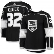 Men's Los Angeles Kings 32 Jonathan Quick adidas Black Home Authentic Pro Player Jersey
