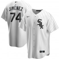 Men's Chicago White Sox 74 Eloy Jimenez White Home Replica Player Name Jersey