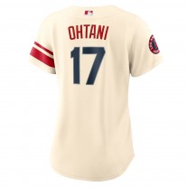Women's Los Angeles Angels Shohei Ohtani Cream 2022 City Connect Replica Player Jersey