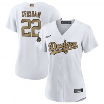 Women's Los Angeles Dodgers Clayton Kershaw White 2022 MLB All-Star Game Jersey
