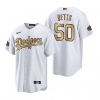 Men's Los Angeles Dodgers Mookie Betts White 2022 MLB All-Star Game Jersey
