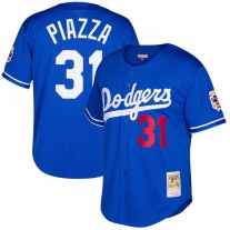 Men's Los Angeles Dodgers Mike Piazza Mitchell & Ness Royal Cooperstown Collection Mesh Batting Practice Jersey