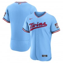 Men's Minnesota Twins Light Blue Alternate Team Logo Jersey
