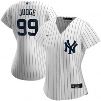 Women's New York Yankees 99 Aaron Judge White Home Replica Player Jersey