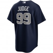 Men's New York Yankees 99 Aaron Judge Navy Alternate Replica Player Name Jersey
