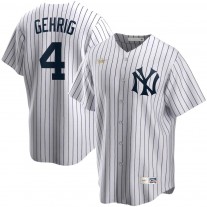 Men's New York Yankees Lou Gehrig White Home Cooperstown Collection Player Jersey