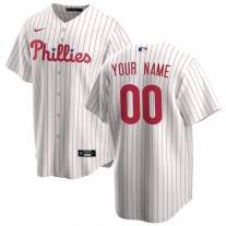 Philadelphia Phillies White Home Replica Custom Jersey