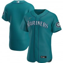 Men's Seattle Mariners Aqua Alternate Authentic Team Jersey