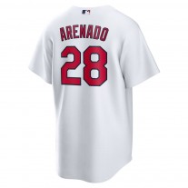 Men's St. Louis Cardinals 28 Nolan Arenado White Home Official Replica Player Jersey