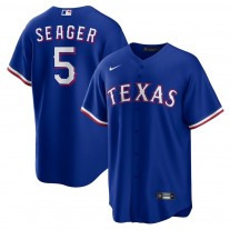 Men's Texas Rangers 5 Corey Seager Royal Alternate Replica Player Jersey