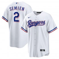 Men's Texas Rangers 2 Marcus Semien White Home Replica Player Jersey