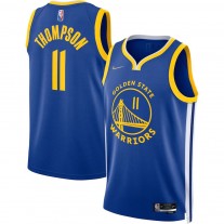 Men's Golden State Warriors 11 Klay Thompson Royal 2021-22 Diamond Swingman Jersey - Icon Edition