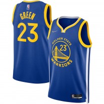 Men's Golden State Warriors 23 Draymond Green Royal 2021-22 Diamond Swingman Jersey - Icon Edition