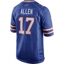 Men's Buffalo Bills 17 Josh Allen Royal Game Player Jersey