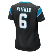 Women's Carolina Panthers Baker Mayfield Black Home Player Game Jersey