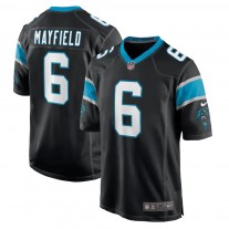 Carolina Panthers Baker Mayfield Black Home Player Game Jersey