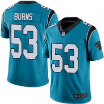 Men's Carolina Panthers Brian Burns Blue Vapor Untouchable Limited Jersey