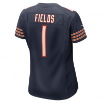 Women's Chicago Bears 1 Justin Fields Game Jersey