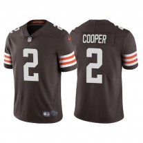 Men's Cleveland Browns 2 Amari Cooper Brown Vapor Untouchable Limited Stitched Jersey